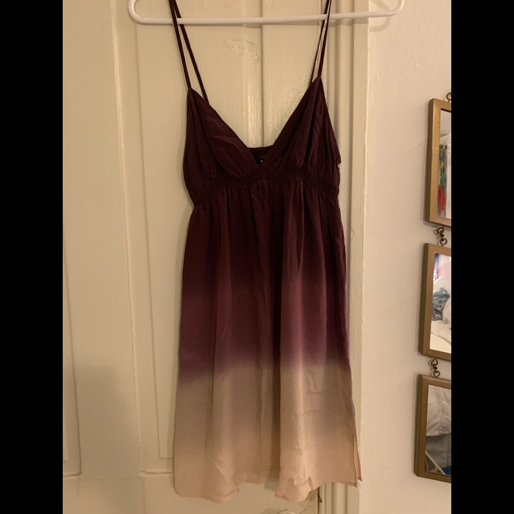 Lux ombré shift dress - Maroon